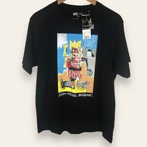 NWT Uniqlo Jean-Michel Basquat Untitled 1982 Art Artist Artwork Black Shirt
